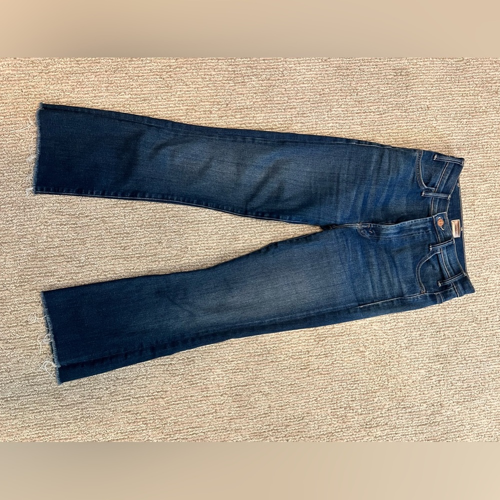Mother jeans, the Hustler Ankle Fray, Home Movies, size 25